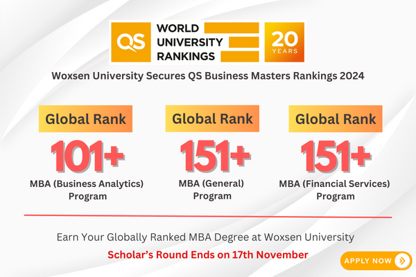 QS World Business Masters Rankings 2024: Woxsen School of Business