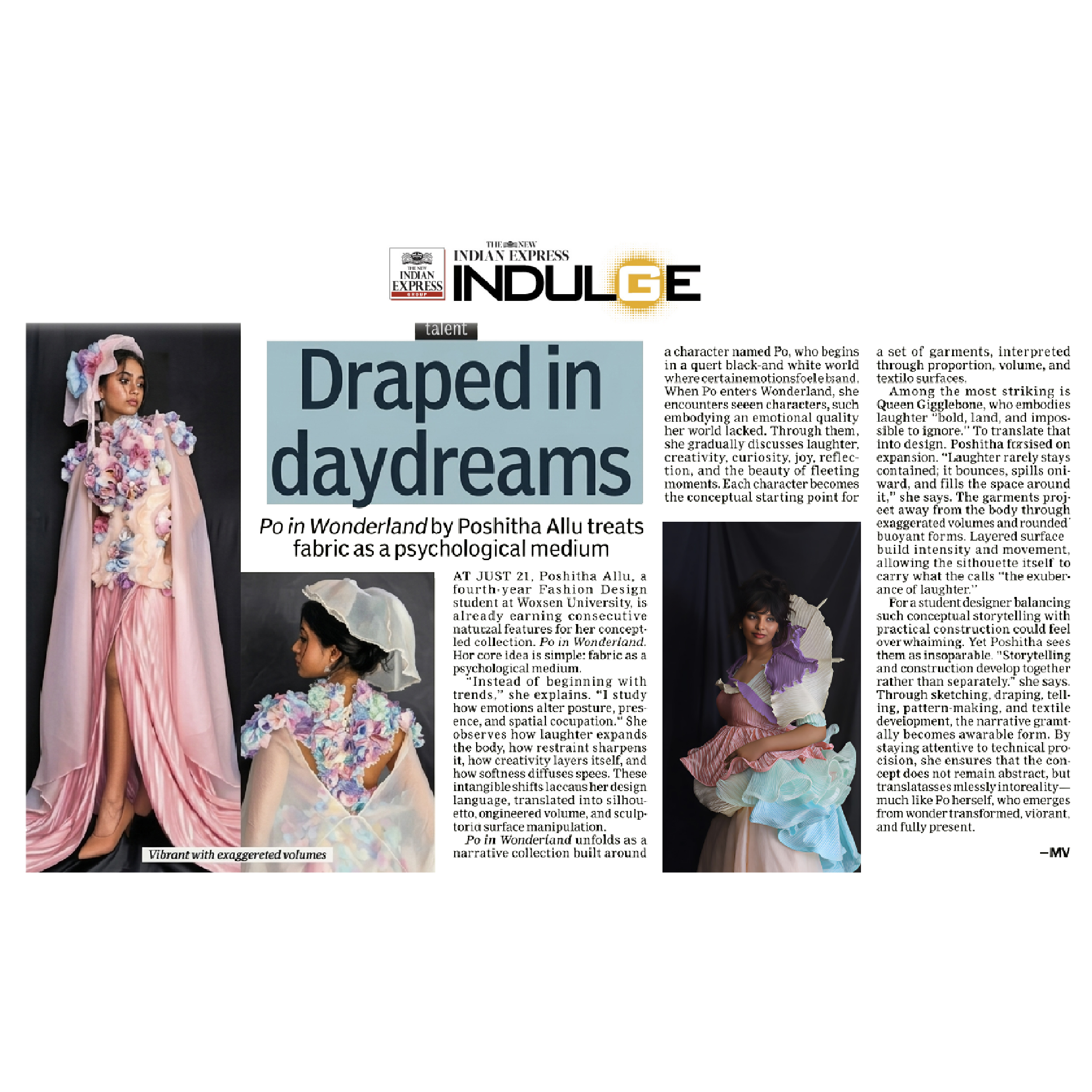 Where Fashion Meets Emotion – Poshitha Allu in Indulge Express