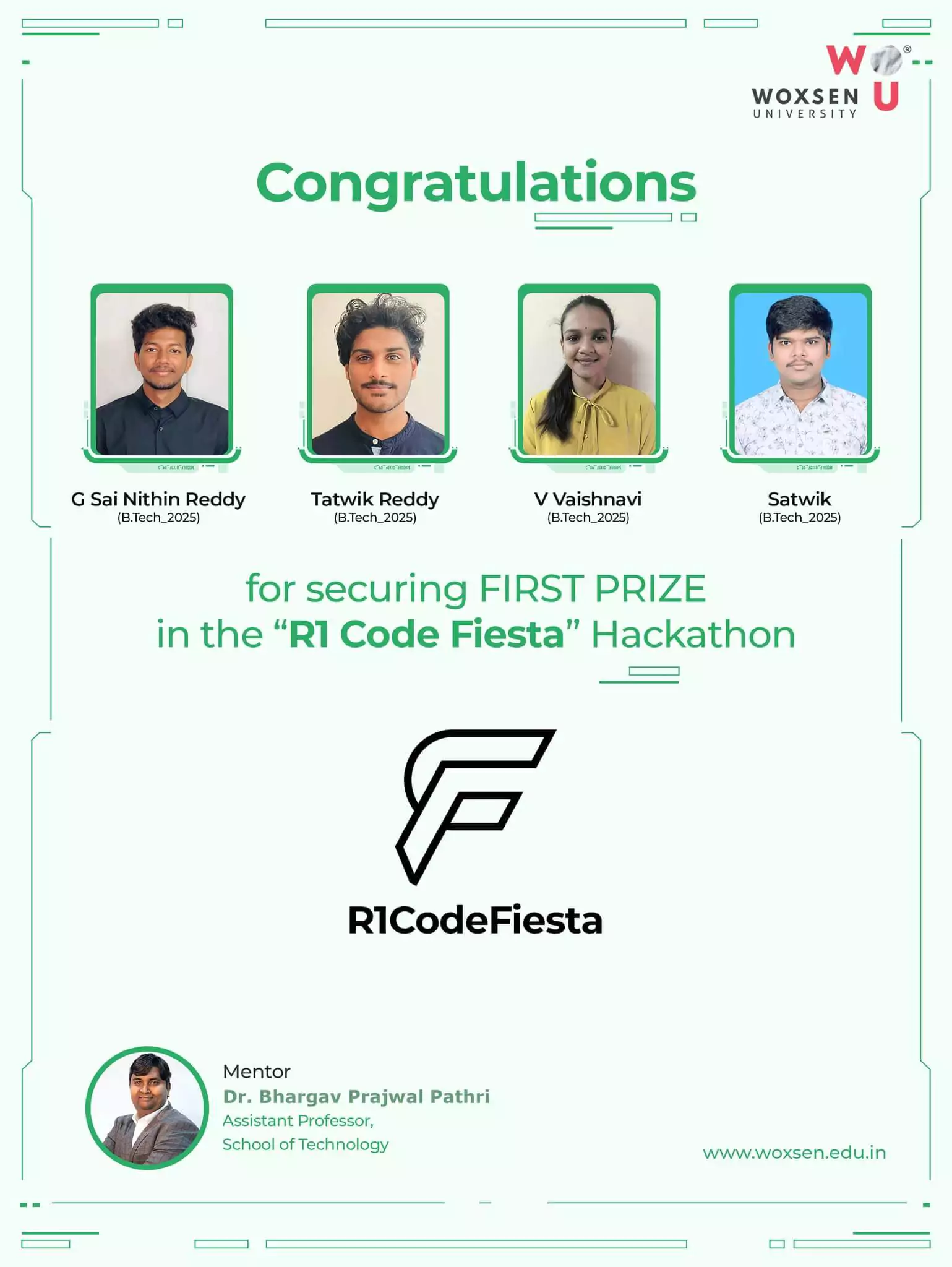 R1 CodeFiesta Hackathon