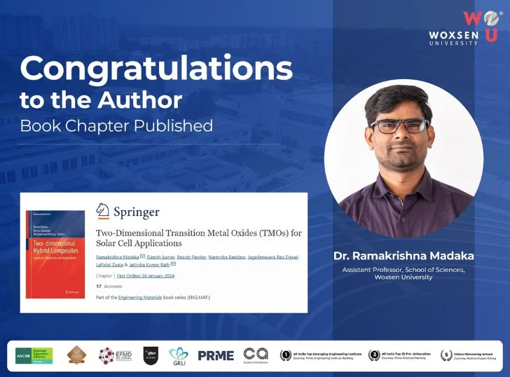 Faculty Achievements| Dr. Ramakrishna Madaka book chapter gets published in Springer