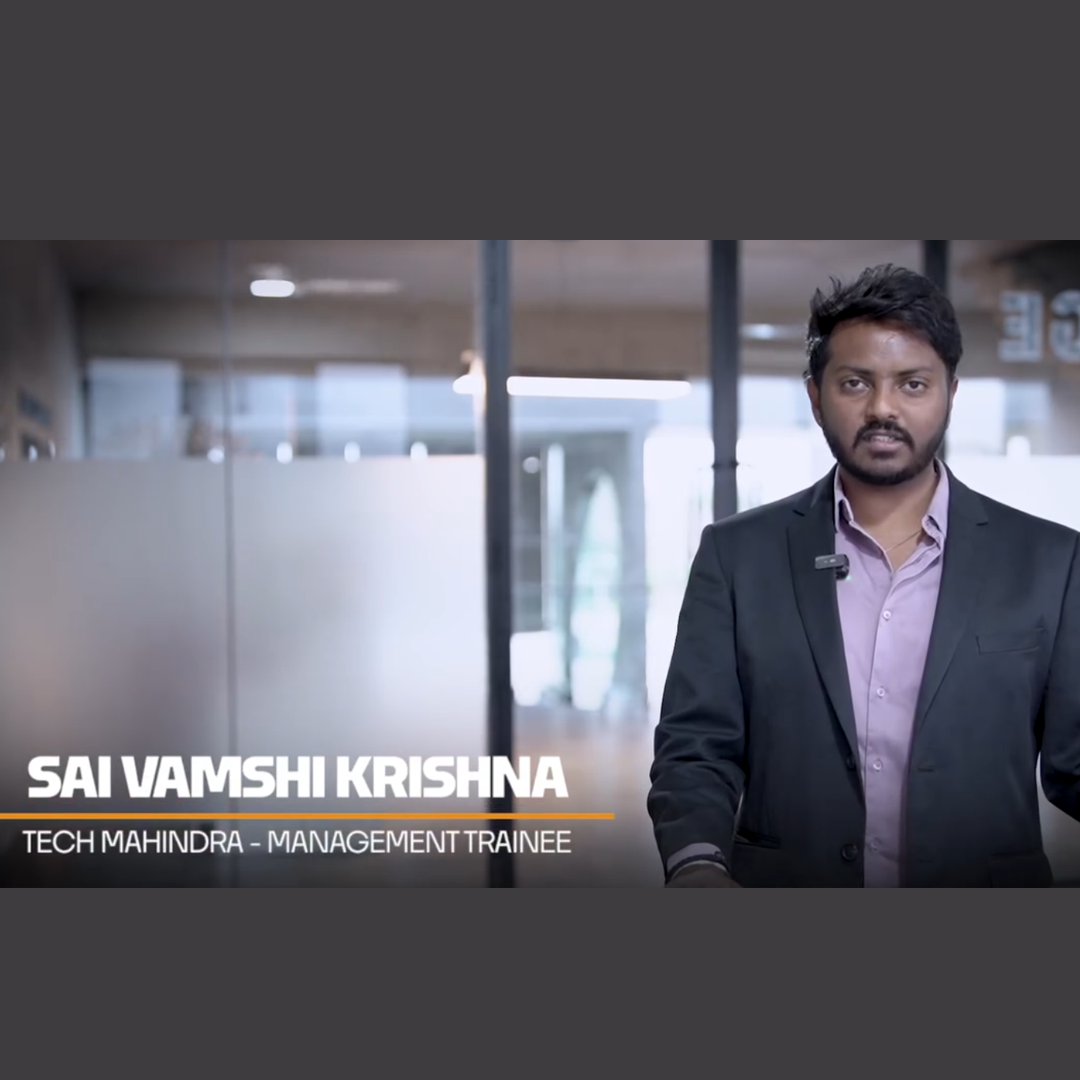 Sai Vamshi Krishna, MBA 2023–25, Joins Tech Mahindra as Management Trainee—Congrats!