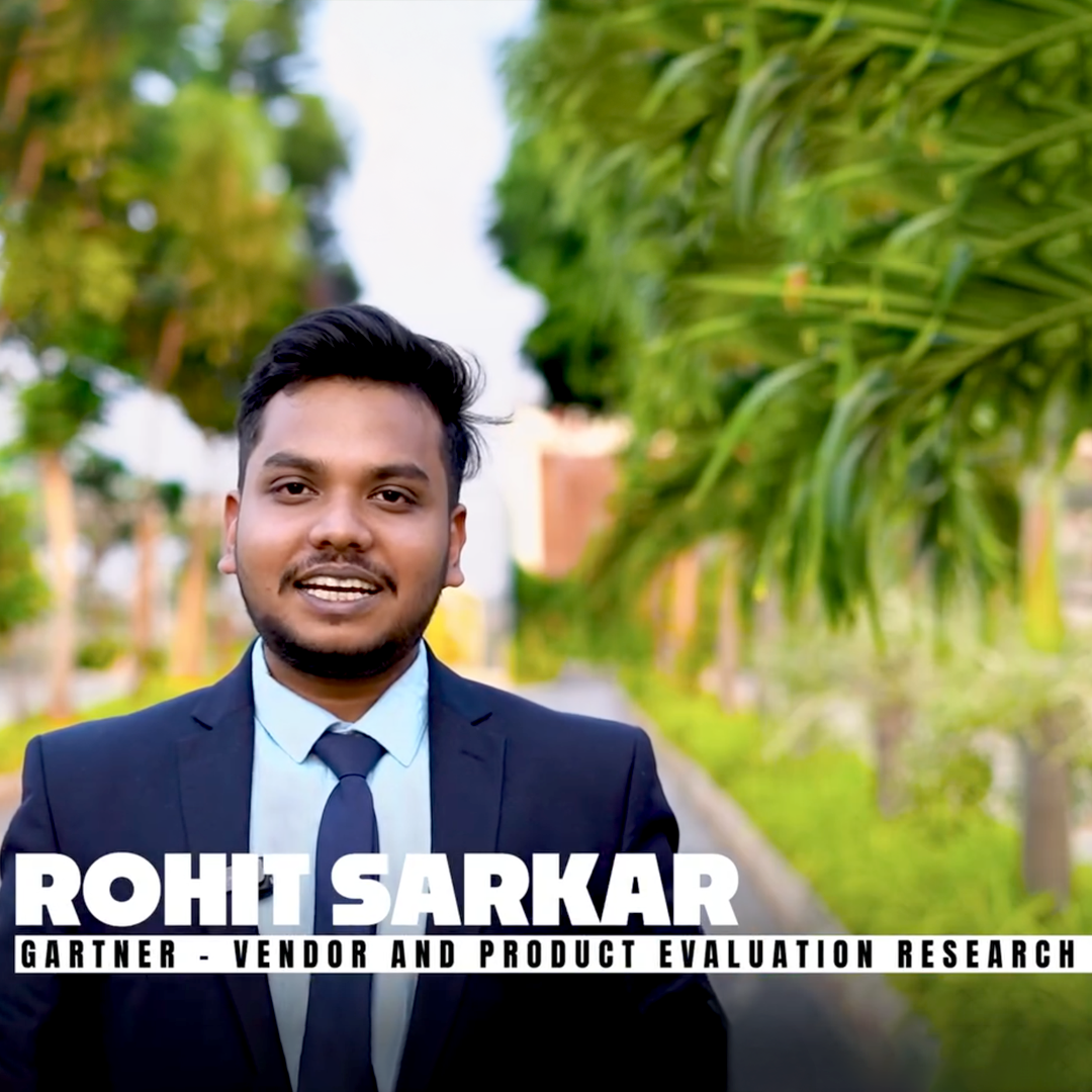 Rohit Sarkar (MBA 2023-2025) Secures Vendor & Product Evaluation Role at Gartner!