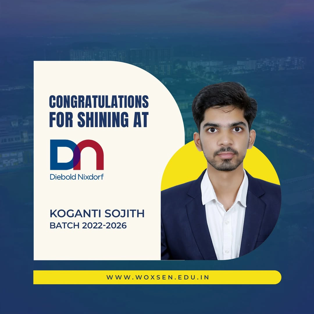Koganti Sojith Secures Internship at Diebold Nixdorf Pvt. Ltd. – B.Tech Mechatronics '22–'26