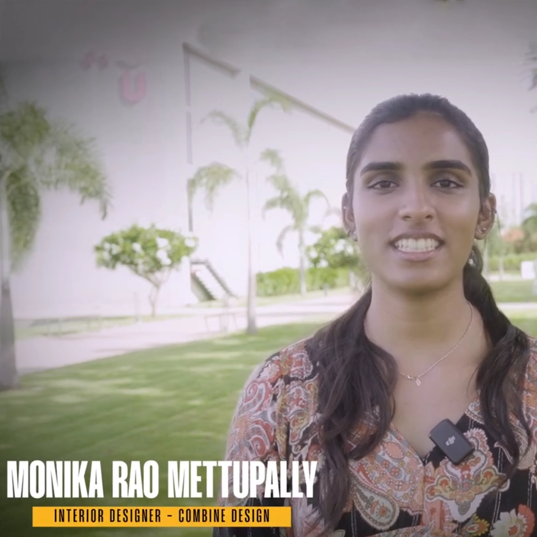 Monika Rao Secures Internship at Combine Design – 4th-Year Interior Design Student