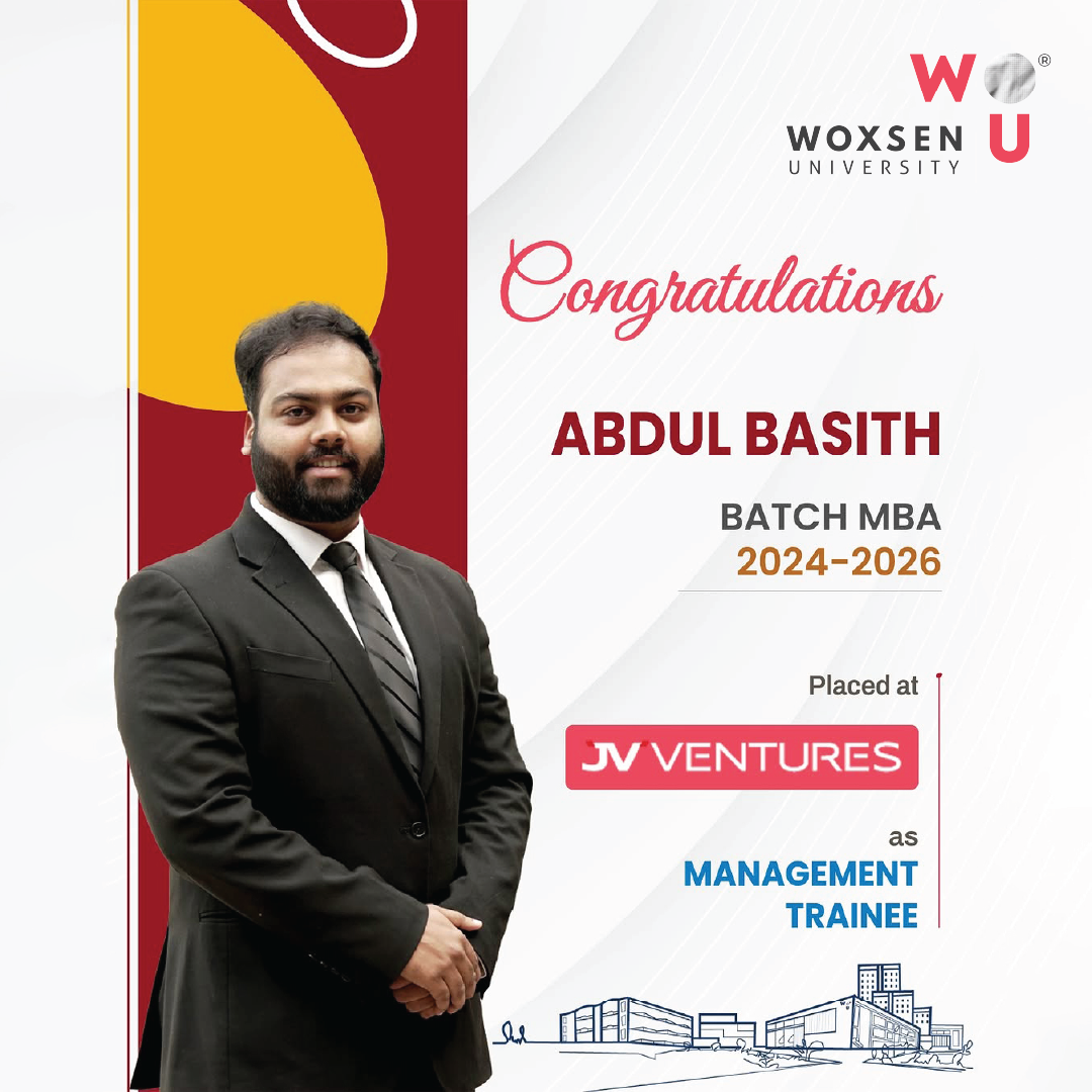 From Campus to Corporate: Abdul Basith Secures Management Trainee Role at JV Ventures