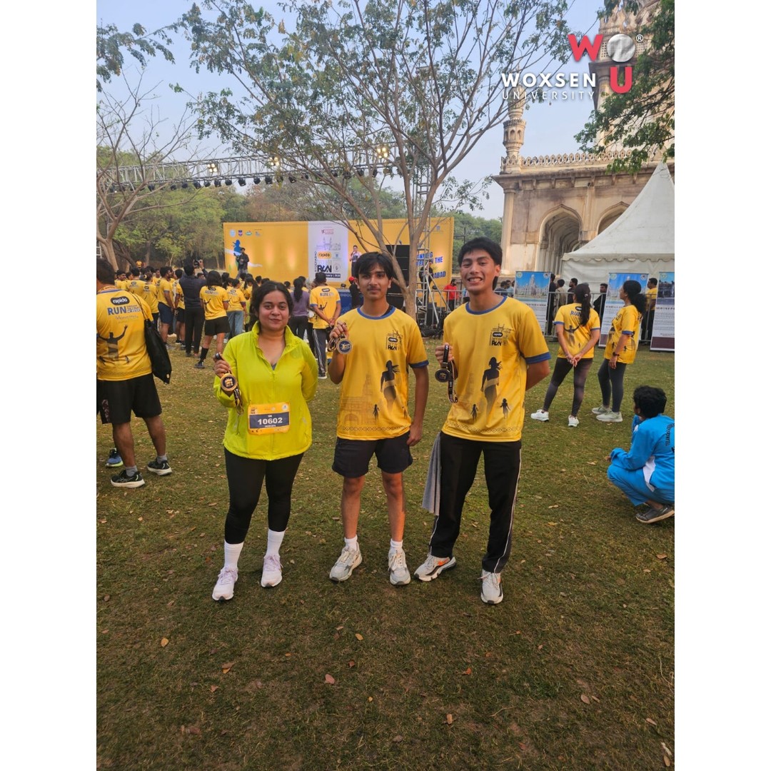 Hyderabad Heritage Run Unites Woxsen Students and Faculty in a 10 km Celebration of Wellness and Culture