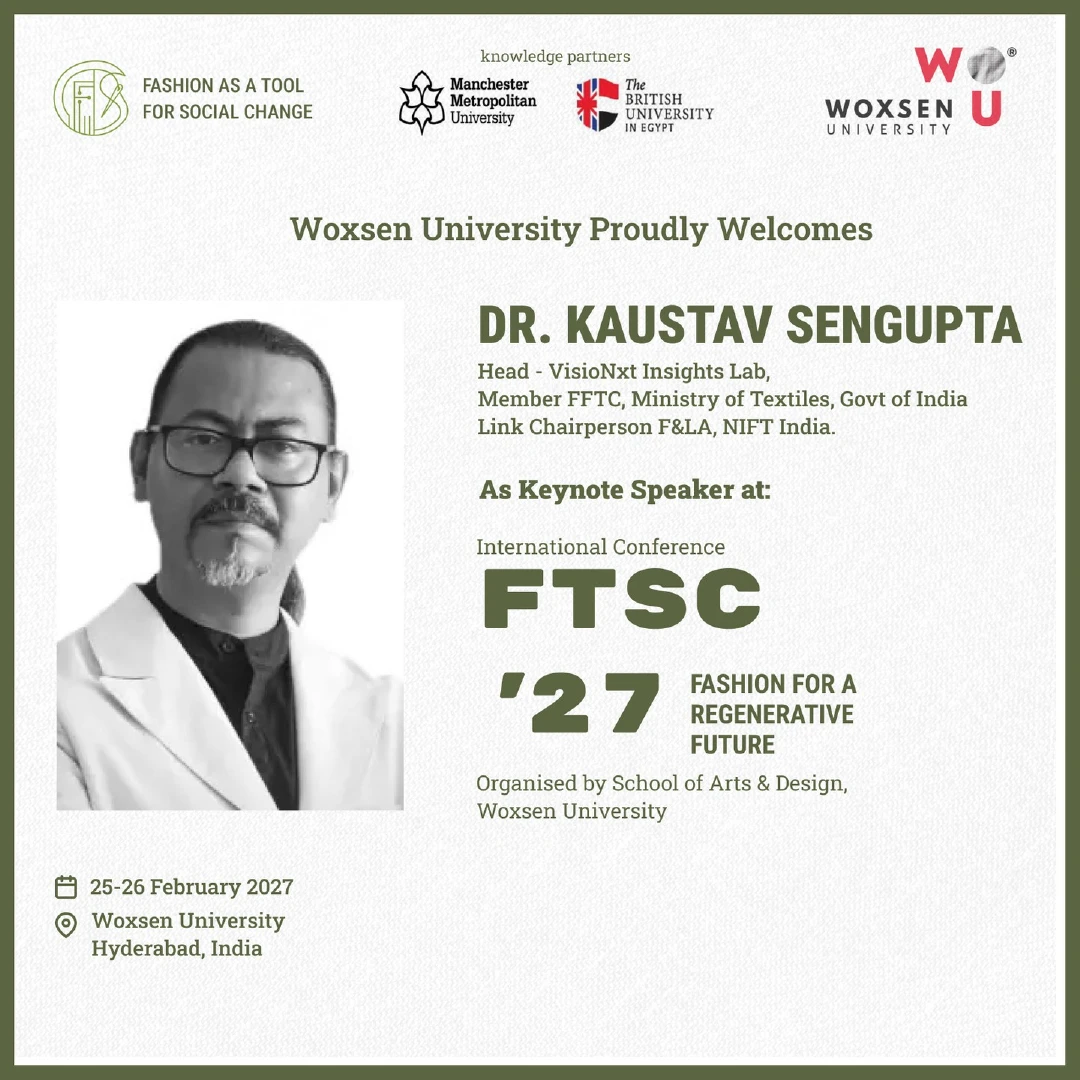 Dr. Kaustav Sengupta to Deliver Keynote at FTSC 2027 on Fashion for a Regenerative Future