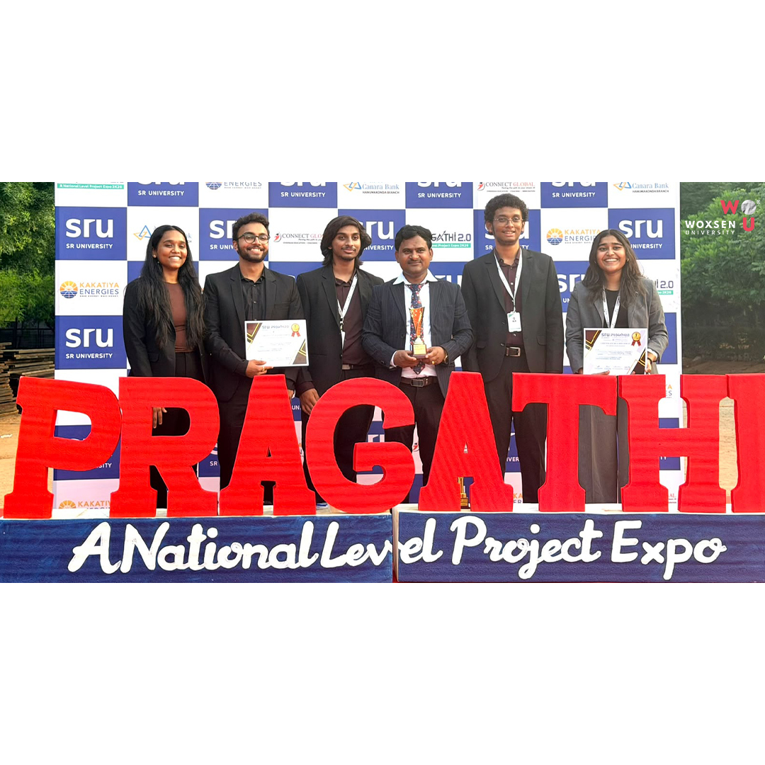 Woxsen School of Technology Students Win Top Prizes at Pragathi Project Expo 2.0 and Tri-City AI Hackathon 2026