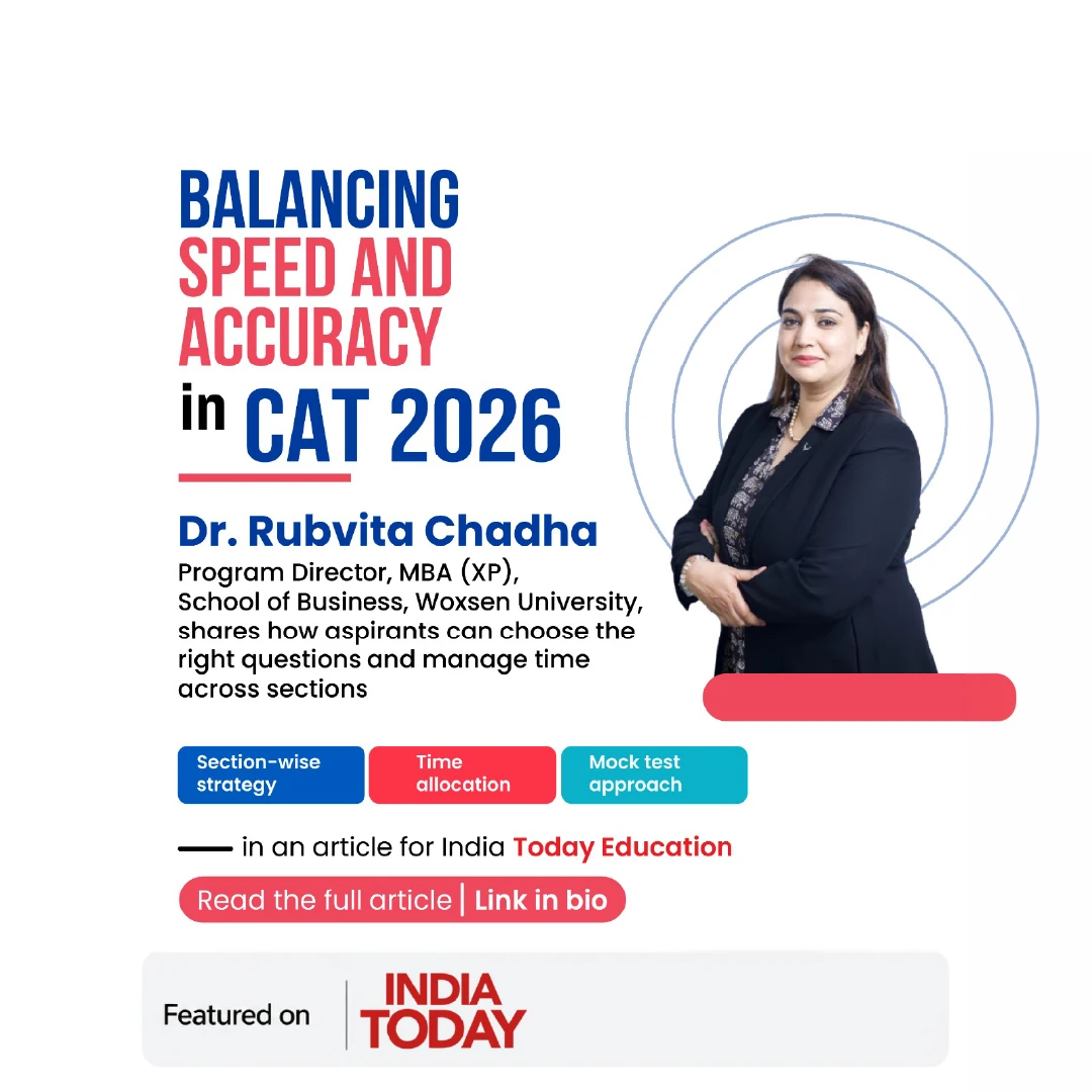Woxsen MBA-XP Program Director Shares CAT 2026 Preparation Strategies in India Today