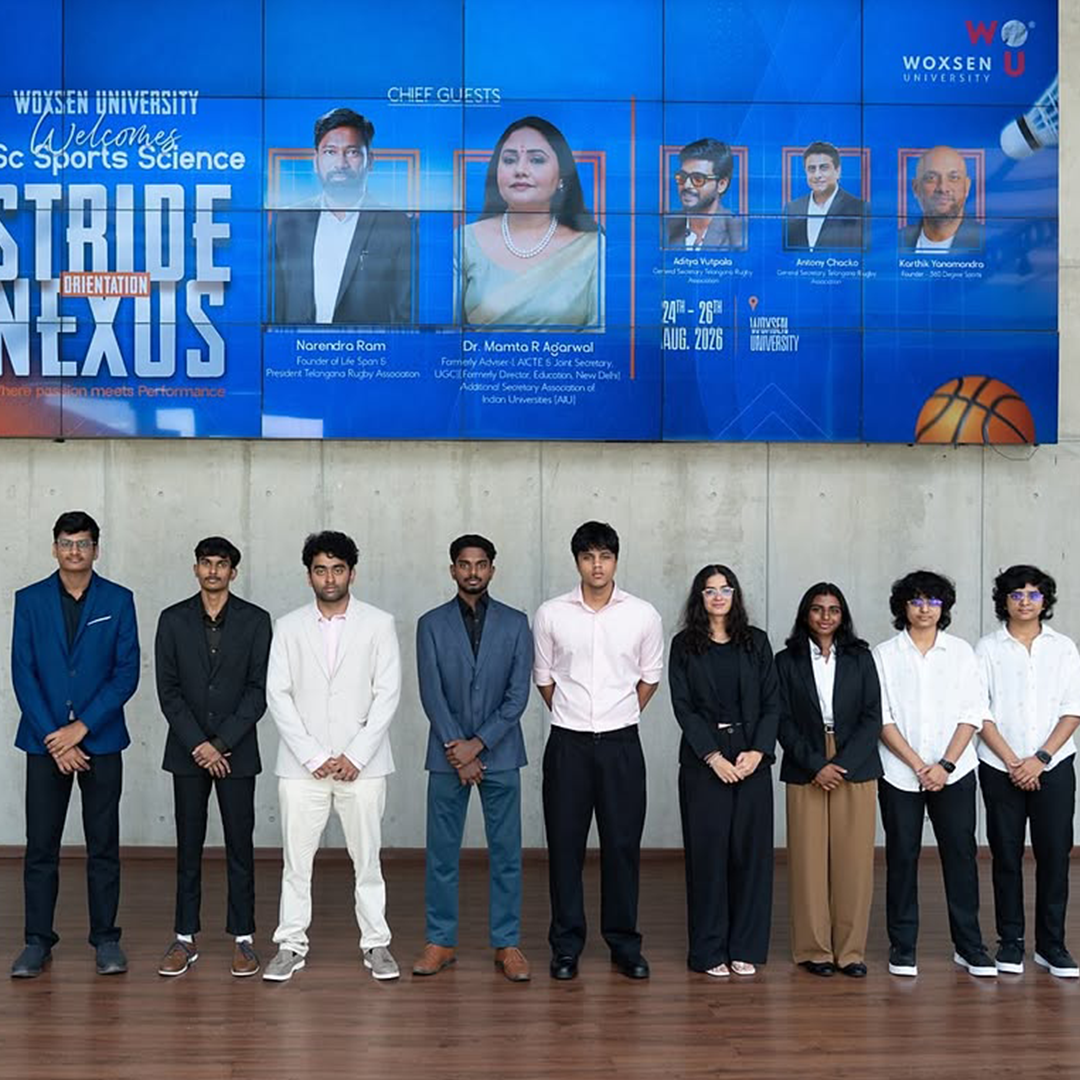 Stride Nexus: Woxsen Welcomes the Inaugural B.Sc. Sports Science Batch