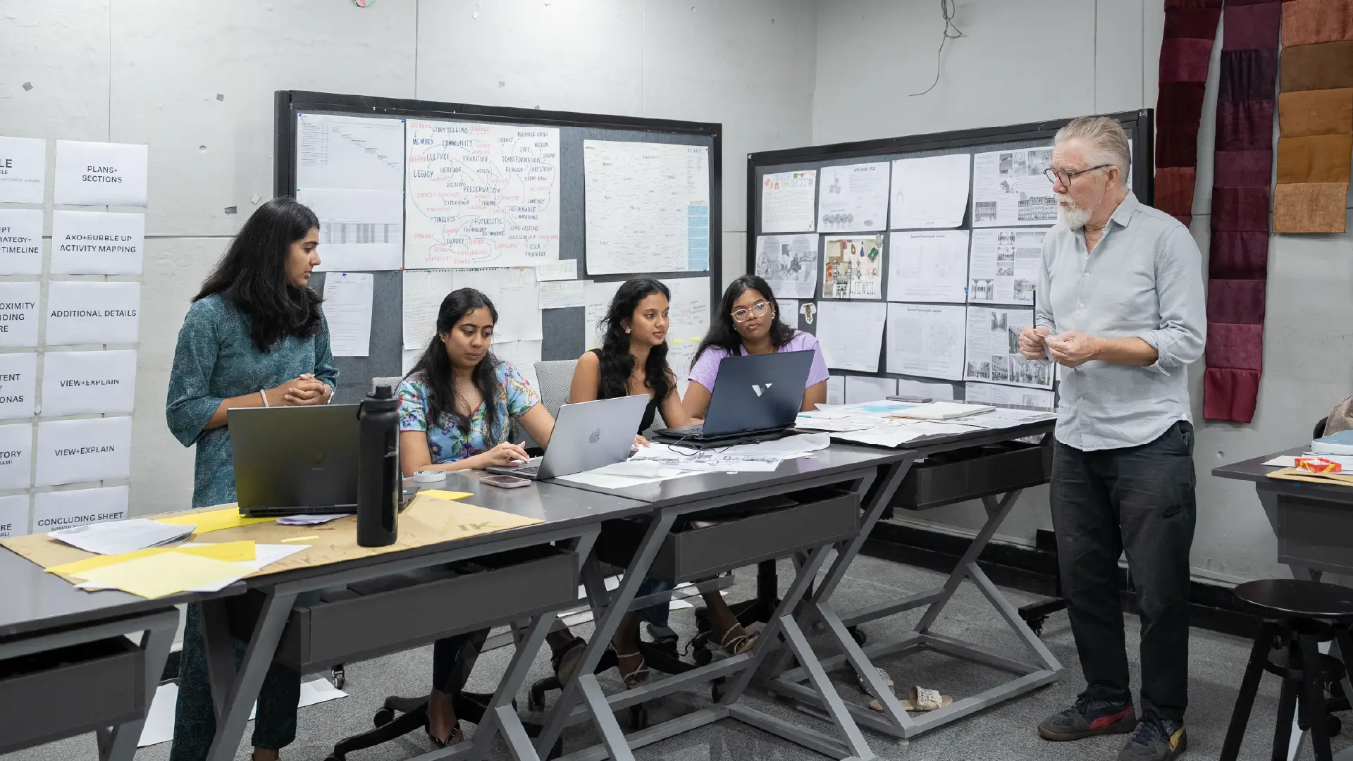 B.Des in interior designing
