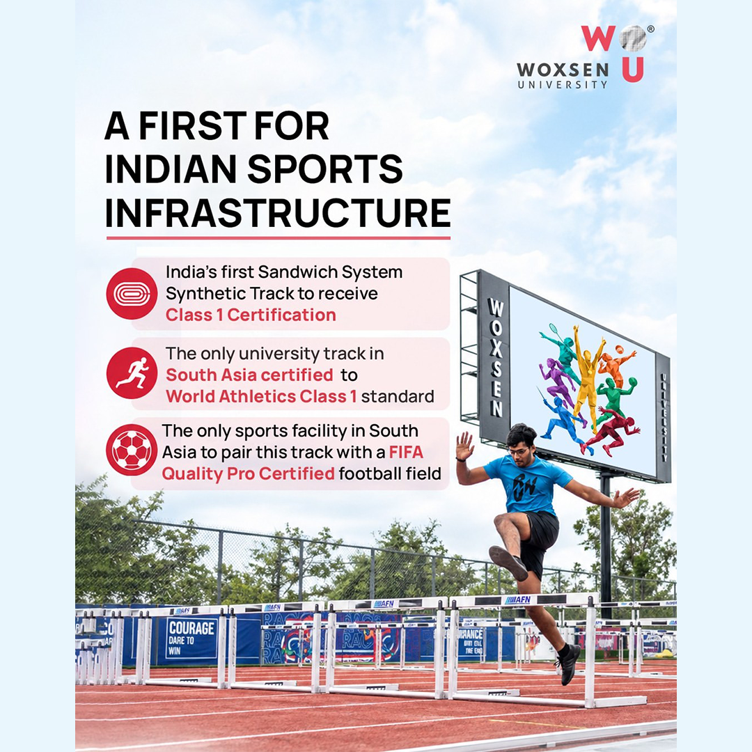 Woxsen R.A.C.E. Sets New Benchmarks with Multiple Firsts in Sports Infrastructure  