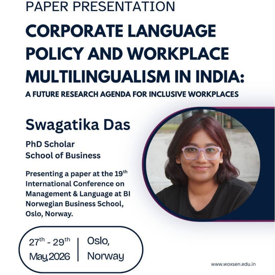 Woxsen PhD Scholar Presents Research at International Conference in Oslo